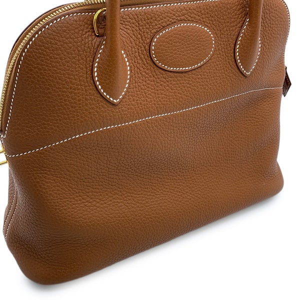 エルメス ハンドバッグ ボリード31 ゴールド/ゴールド金具 トリヨンクレマンス Z刻印 HERMES Bolide 2wayショルダーバッグ