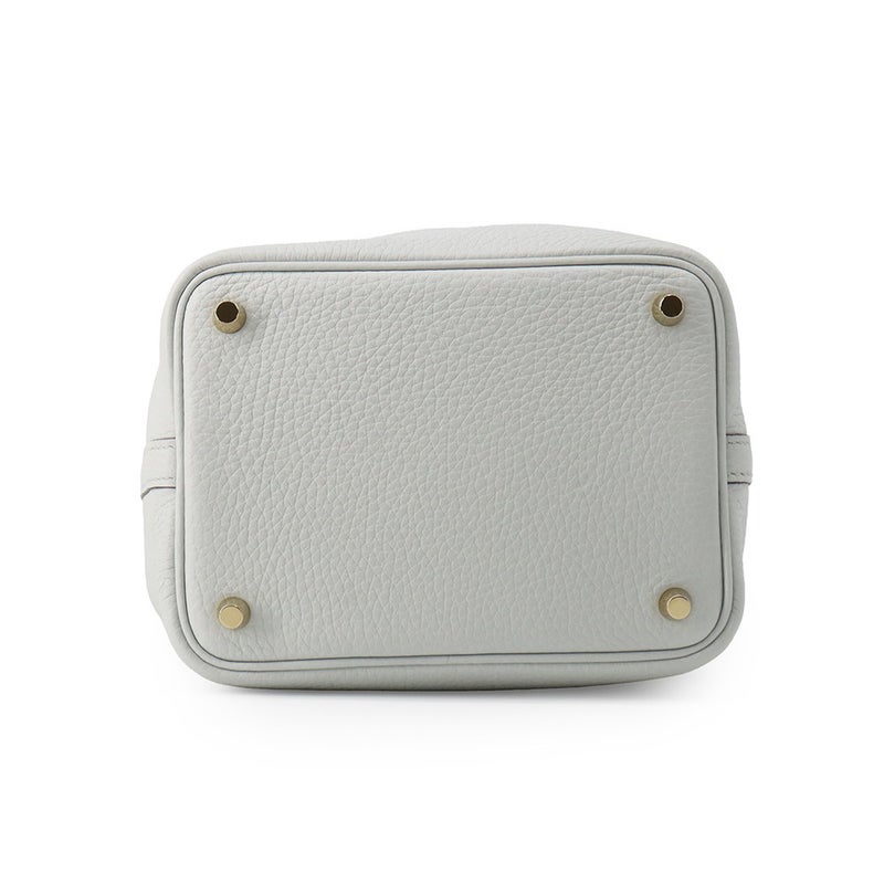 エルメス ハンドバッグ ピコタンロックPM ブルーペール/ゴールド金具 トリヨンクレマンス B刻印 HERMES トートバッグ