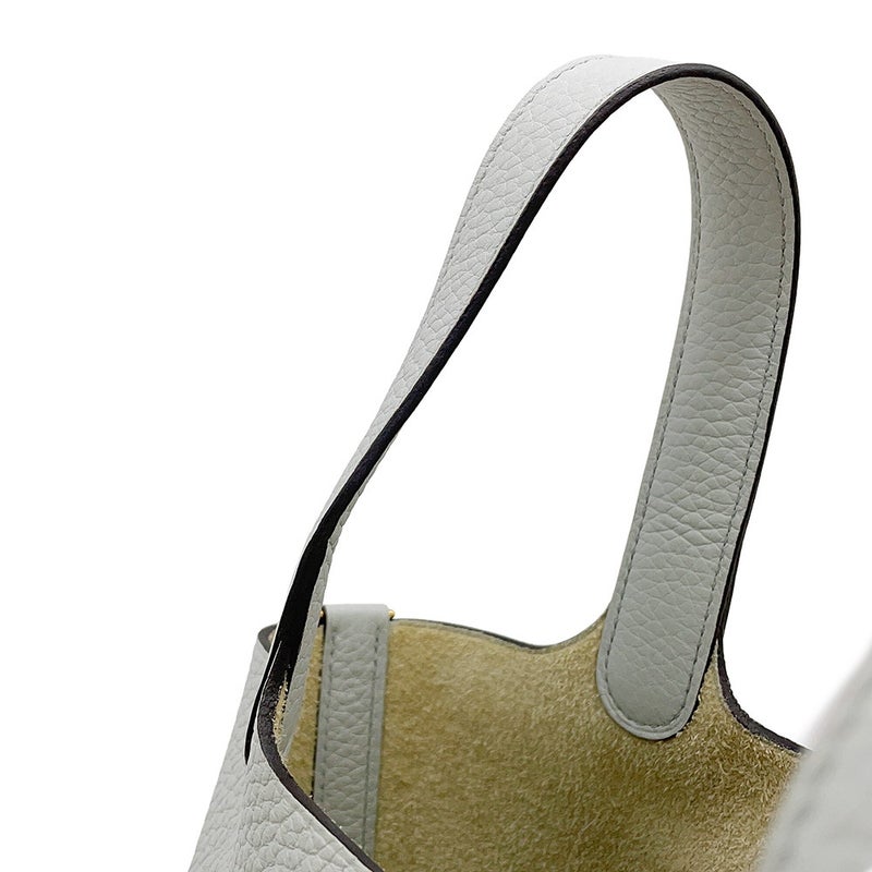 エルメス ハンドバッグ ピコタンロックPM ブルーペール/ゴールド金具 トリヨンクレマンス B刻印 HERMES トートバッグ
