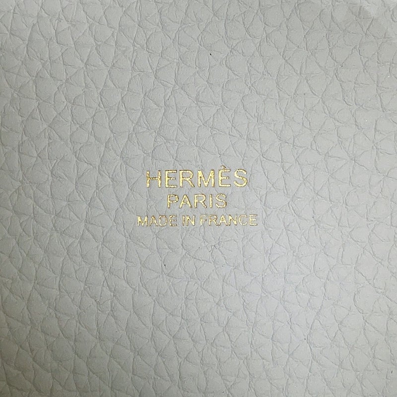 エルメス ハンドバッグ ピコタンロックPM ブルーペール/ゴールド金具 トリヨンクレマンス B刻印 HERMES トートバッグ