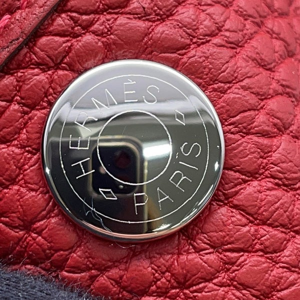 エルメス トートバッグ ガーデンパーティTPM ルージュピマン/シルバー金具 ネゴンダ G刻印