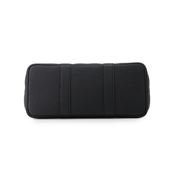 エルメス トートバッグ ガーデンパーティTPM ブルーマリン/ブラック/シルバー金具 トワルアッシュ/ネゴンダ B刻印 黒