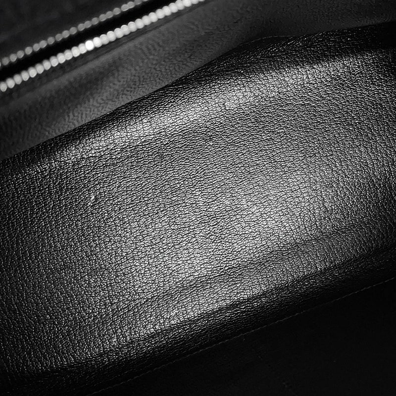エルメス ハンドバッグ ケリー28 内縫い ブラック/シルバー金具 トゴ □F刻印 HERMES Kelly 2wayバッグ 黒
