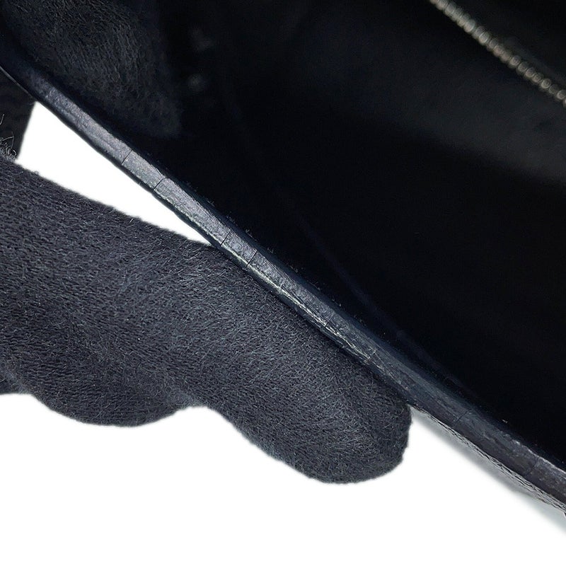 エルメス ハンドバッグ ケリー28 内縫い ブラック/シルバー金具 トゴ □F刻印 HERMES Kelly 2wayバッグ 黒