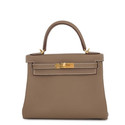 Hermès Kelly 28 Etoupe Gold