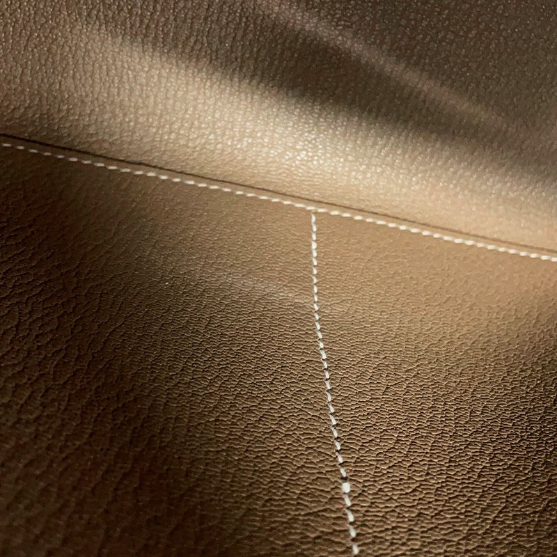 エルメス ハンドバッグ ケリー28 内縫い エトゥープ/ゴールド金具 エバーカラー G刻印 HERMES Kelly 2wayバッグ