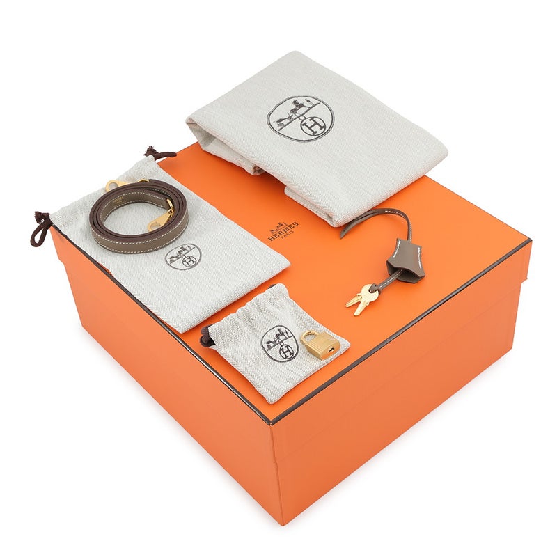 エルメス ハンドバッグ ケリー28 内縫い エトゥープ/ゴールド金具 エバーカラー G刻印 HERMES Kelly 2wayバッグ