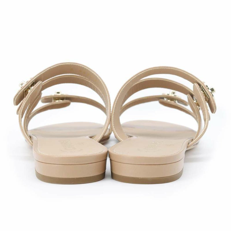 シャネル サンダル ターンロック ココマーク ストラップ レザー レディースサイズ37C CHANEL 靴