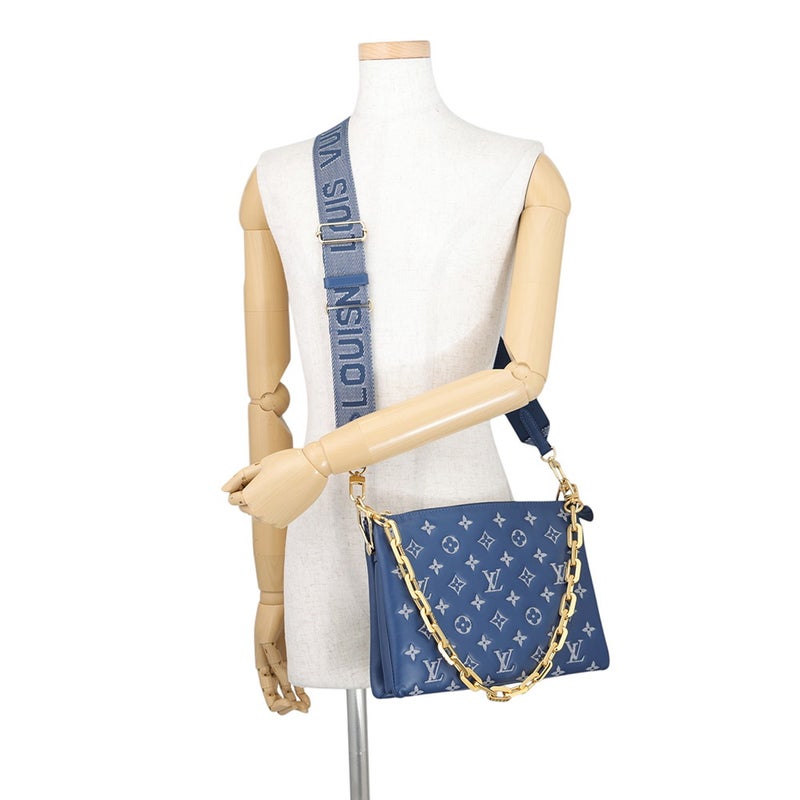 ルイヴィトン ショルダーバッグ モノグラム・パターン/ラムレザー クッサンPM M59392 LOUIS VUITTON 3way