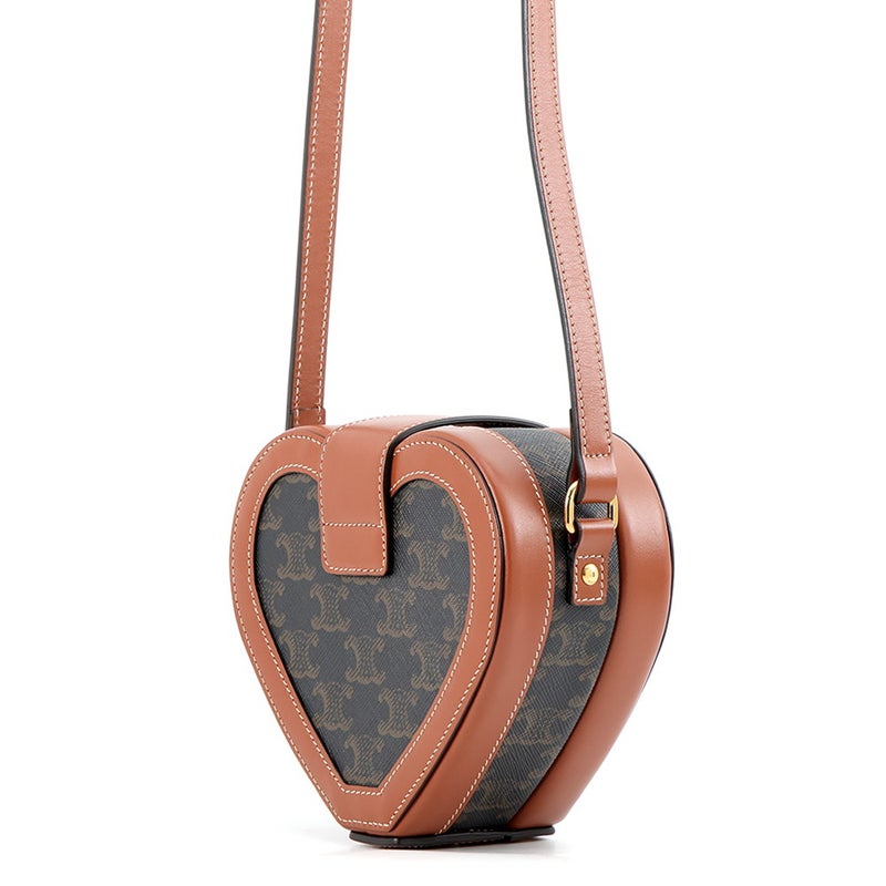 セリーヌ ショルダーバッグ トリオンフ ハート PVC/レザー 198212 CELINE バッグ