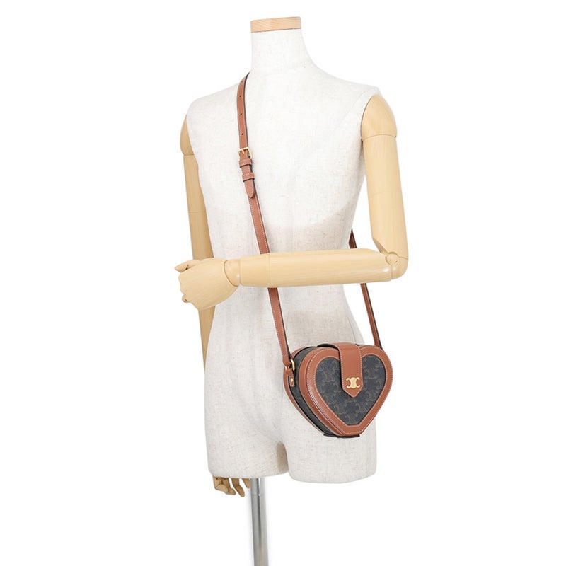 セリーヌ ショルダーバッグ トリオンフ ハート PVC/レザー 198212 CELINE バッグ