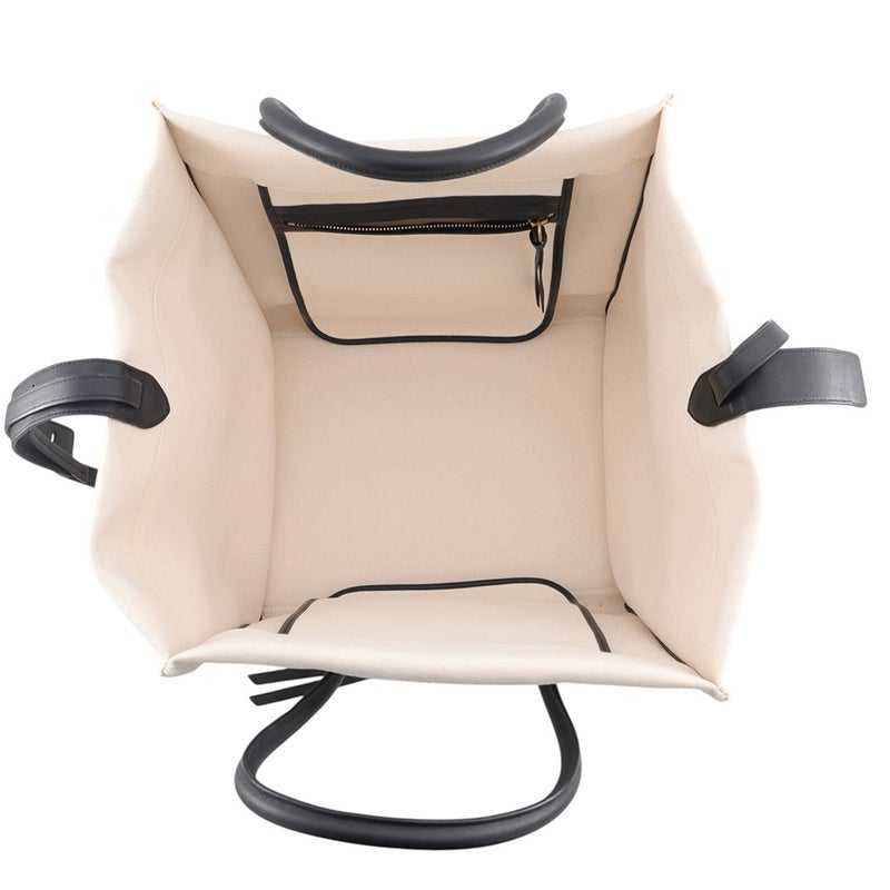 セリーヌ トートバッグ ラゲージ ファントム ミディアム キャンバス/レザー 169952 CELINE 黒