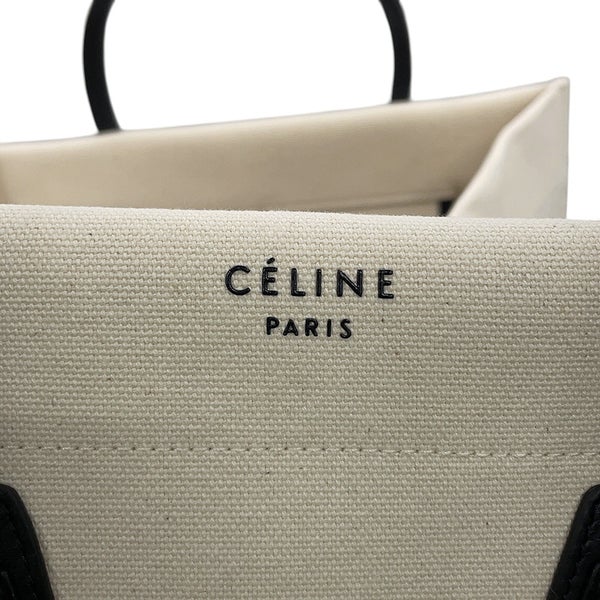 セリーヌ トートバッグ ラゲージ ファントム ミディアム キャンバス/レザー 169952 CELINE 黒
