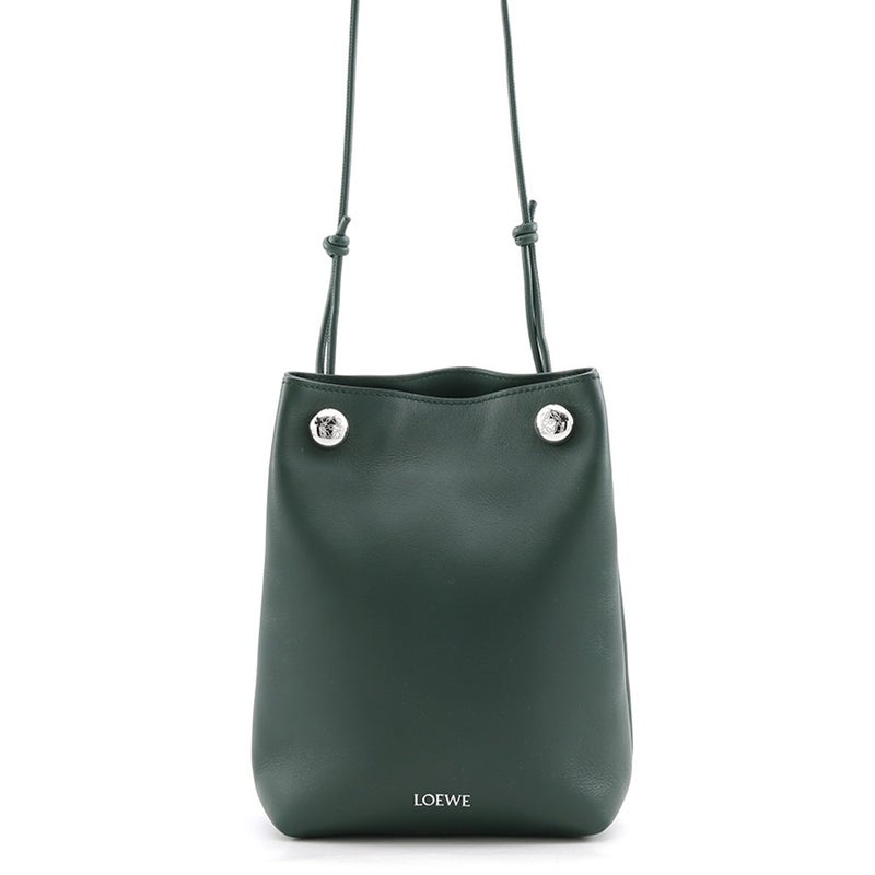 ロエベ ショルダーバッグ ぺブルポーチ スムースカーフレザー CANBSPPX01 LOEWE バッグ