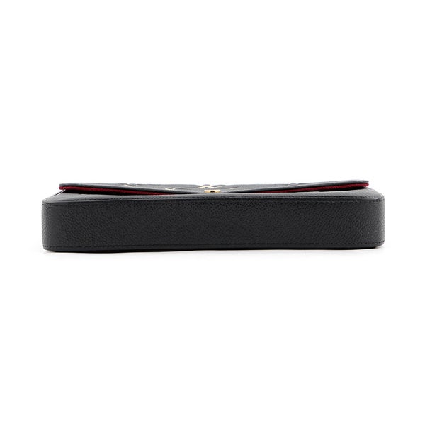 ルイヴィトン チェーンウォレット バイカラー モノグラム・アンプラント ポシェット・フェリシー M80482 LOUIS VUITTON 黒 ブラック