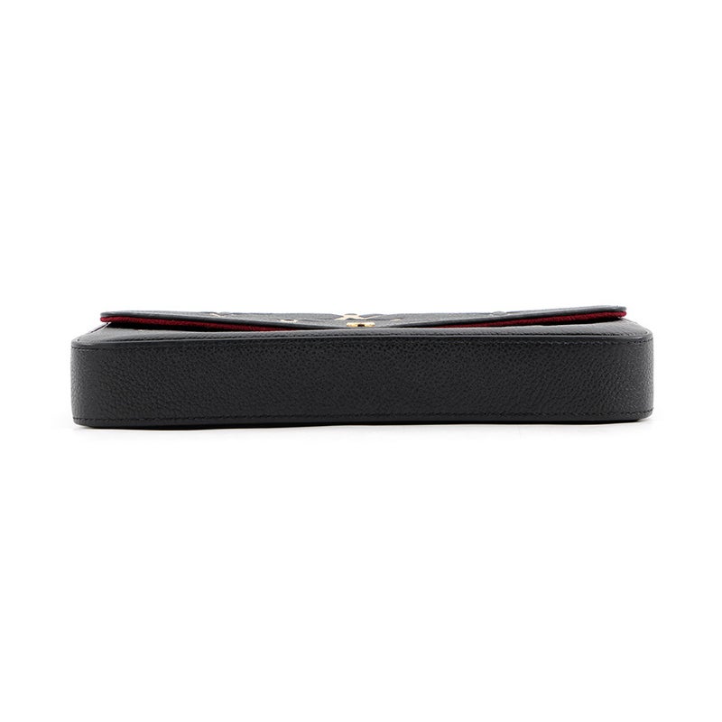 ルイヴィトン チェーンウォレット バイカラー モノグラム・アンプラント ポシェット・フェリシー M80482 LOUIS VUITTON 黒 ブラック