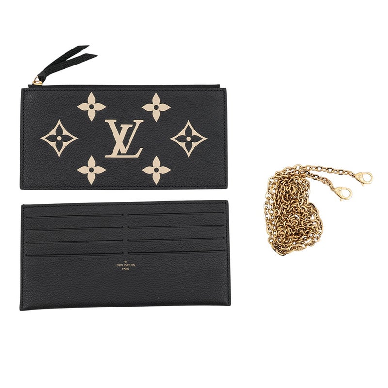 ルイヴィトン チェーンウォレット バイカラー モノグラム・アンプラント ポシェット・フェリシー M80482 LOUIS VUITTON 黒 ブラック