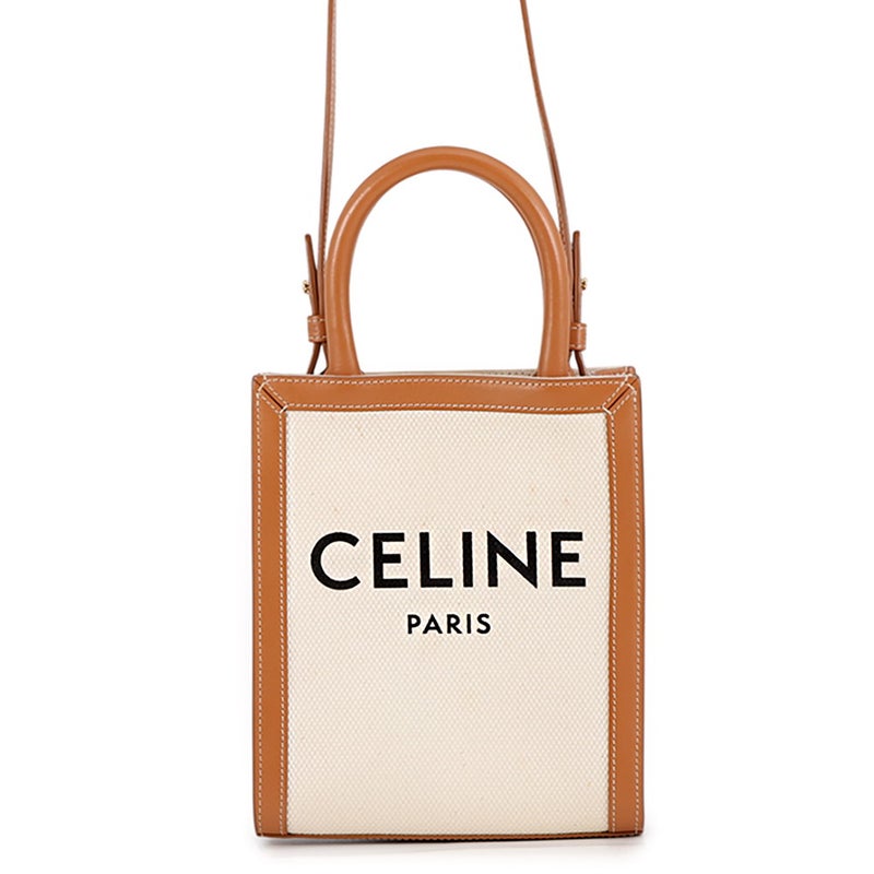 セリーヌ ハンドバッグ バーティカルカバ ミニ ロゴ 193302 CELINE 2wayショルダーバッグ