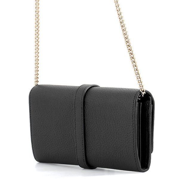 グッチ チェーンウォレット ジャッキー 1961 レザー 652681 GUCCI 財布 黒
