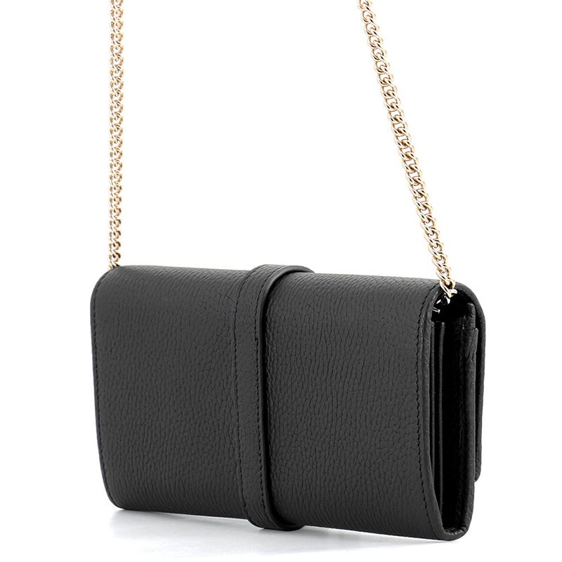 グッチ チェーンウォレット ジャッキー 1961 レザー 652681 GUCCI 財布 黒