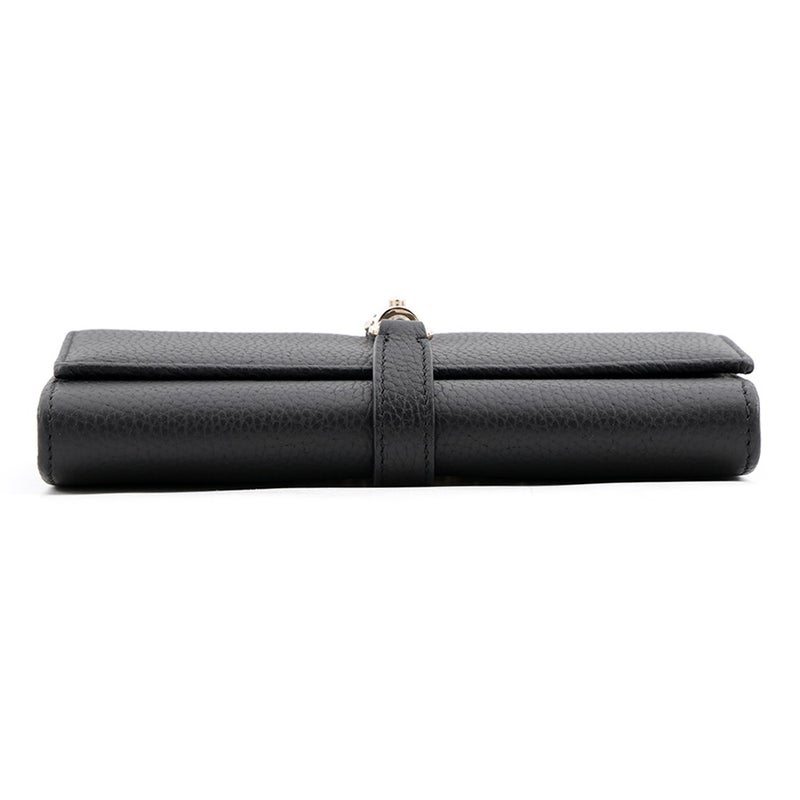 グッチ チェーンウォレット ジャッキー 1961 レザー 652681 GUCCI 財布 黒