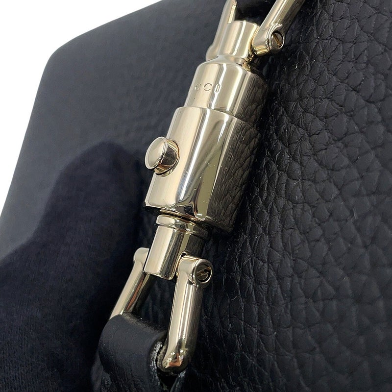 グッチ チェーンウォレット ジャッキー 1961 レザー 652681 GUCCI 財布 黒