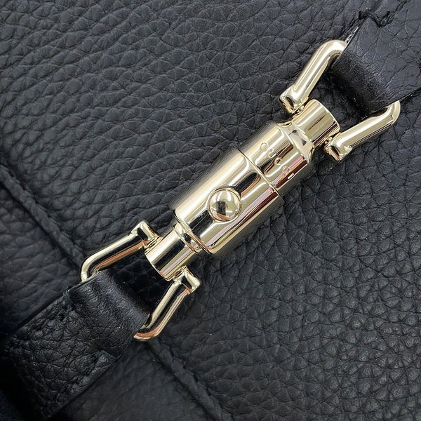 グッチ チェーンウォレット ジャッキー 1961 レザー 652681 GUCCI 財布 黒
