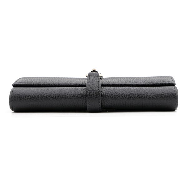 グッチ チェーンウォレット ジャッキー 1961 レザー 652681 GUCCI 財布 黒