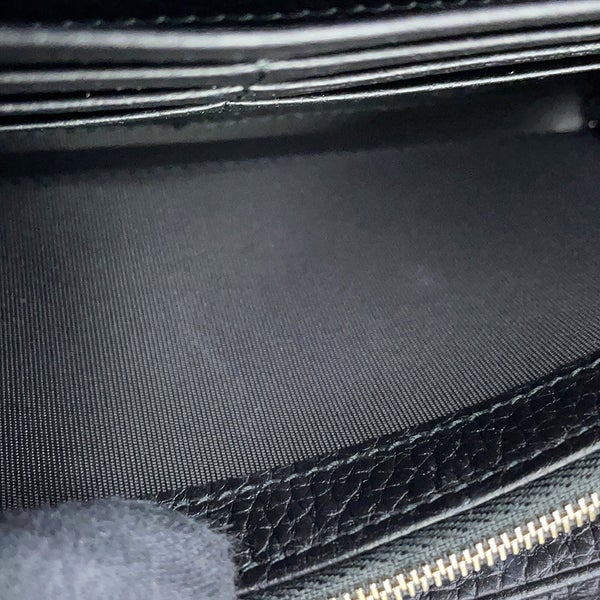グッチ チェーンウォレット ジャッキー 1961 レザー 652681 GUCCI 財布 黒