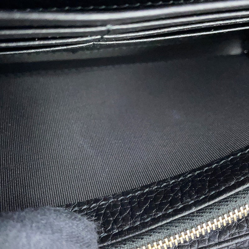 グッチ チェーンウォレット ジャッキー 1961 レザー 652681 GUCCI 財布 黒