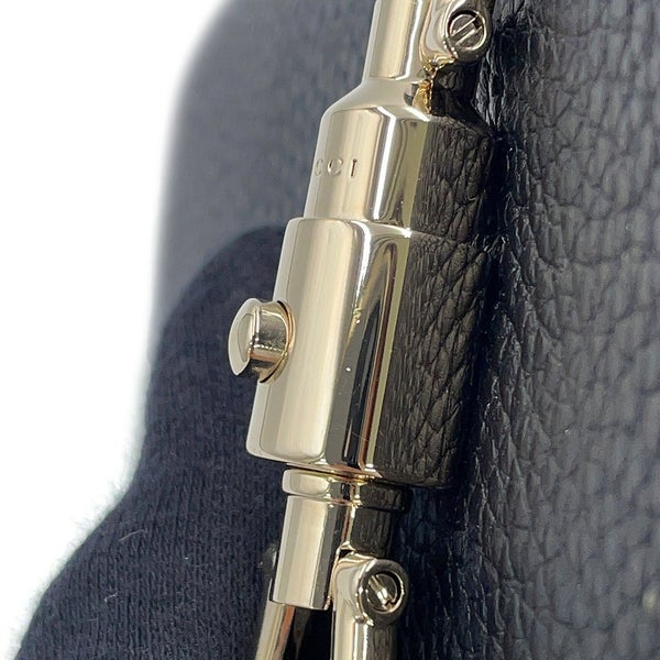 グッチ チェーンウォレット ジャッキー 1961 レザー 652681 GUCCI 財布 黒