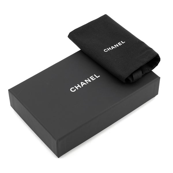 シャネル ポーチ クラシック スモール ジップ ポーチ マトラッセ ココマーク キャビアスキン AP4020 CHANEL 黒