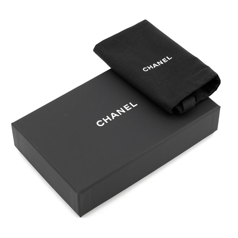 シャネル ポーチ クラシック スモール ジップ ポーチ マトラッセ ココマーク キャビアスキン AP4020 CHANEL 黒