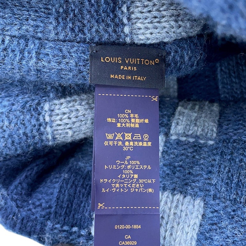 ルイヴィトン ニット帽 ビーニー・ダミエ デニム サイズS M7407A LOUIS VUITTON 帽子