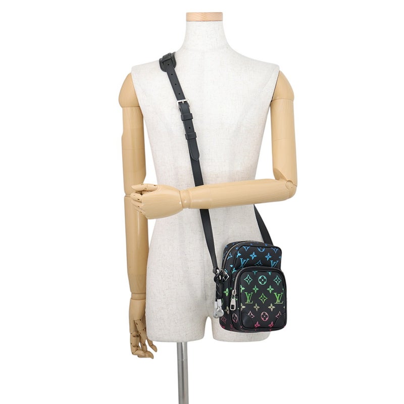 ルイヴィトン ショルダーバッグ モノグラム・イリデッセント アマゾン M13898 LOUIS VUITTON ブラック 黒