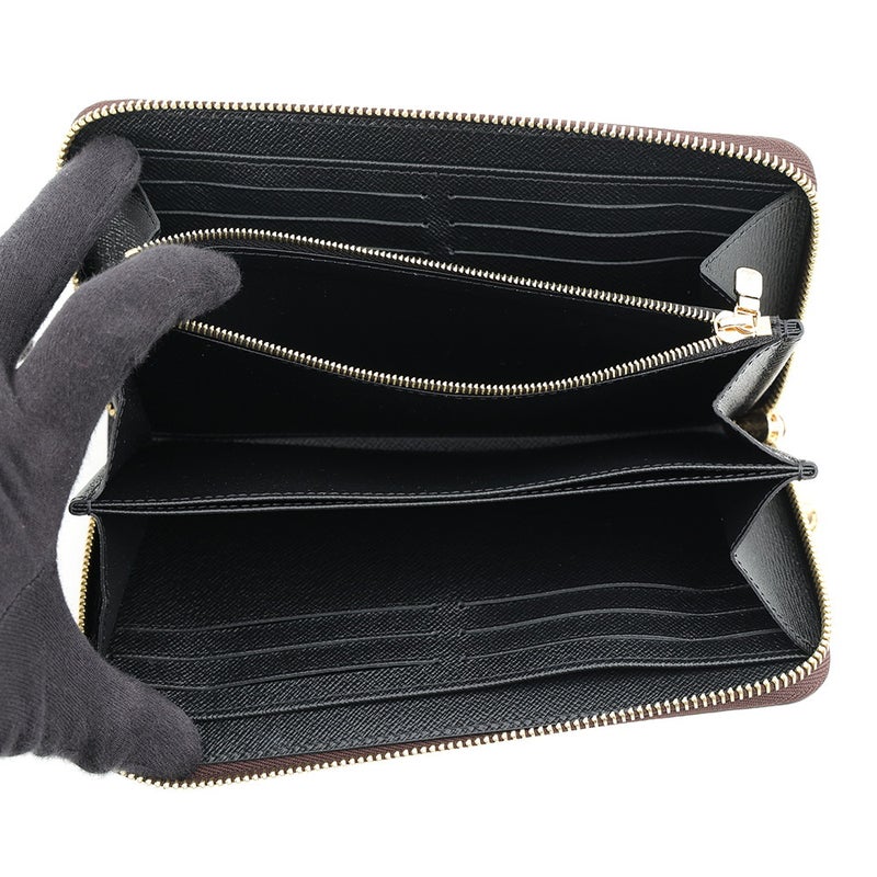 ルイヴィトン 長財布 モノグラム・リバース ジッピー・ウォレット M82444 LOUIS VUITTON ブラック 黒