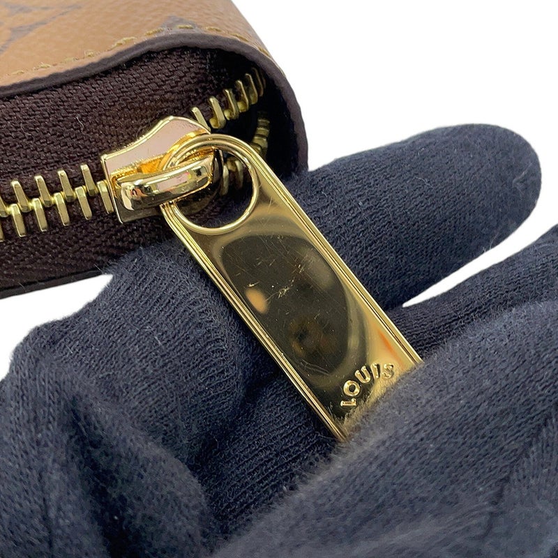 ルイヴィトン 長財布 モノグラム・リバース ジッピー・ウォレット M82444 LOUIS VUITTON ブラック 黒