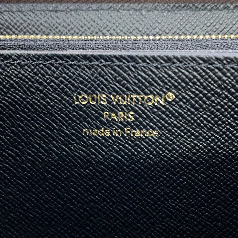 ルイヴィトン 長財布 モノグラム・リバース ジッピー・ウォレット M82444 LOUIS VUITTON ブラック 黒