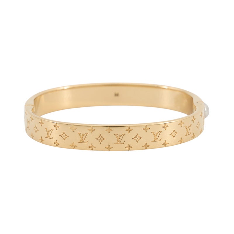 ルイヴィトン バングル モノグラム・パターン カフ・ナノグラム サイズM M00252 LOUIS VUITTON アクセサリー ブレスレット