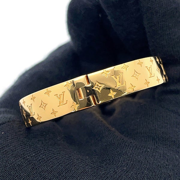 ルイヴィトン バングル モノグラム・パターン カフ・ナノグラム サイズM M00252 LOUIS VUITTON アクセサリー ブレスレット