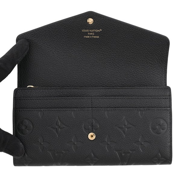 ルイヴィトン 長財布 モノグラム・アンプラント ポルトフォイユ・サラ M82257 LOUIS VUITTON 黒 ブラック