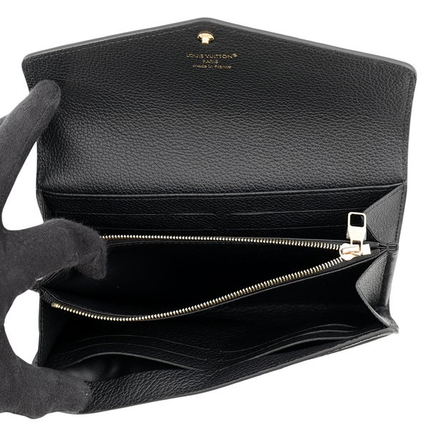 ルイヴィトン 長財布 モノグラム・アンプラント ポルトフォイユ・サラ M82257 LOUIS VUITTON 黒 ブラック