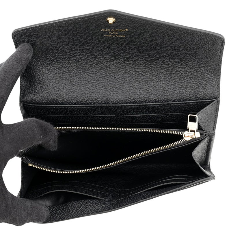 ルイヴィトン 長財布 モノグラム・アンプラント ポルトフォイユ・サラ M82257 LOUIS VUITTON 黒 ブラック