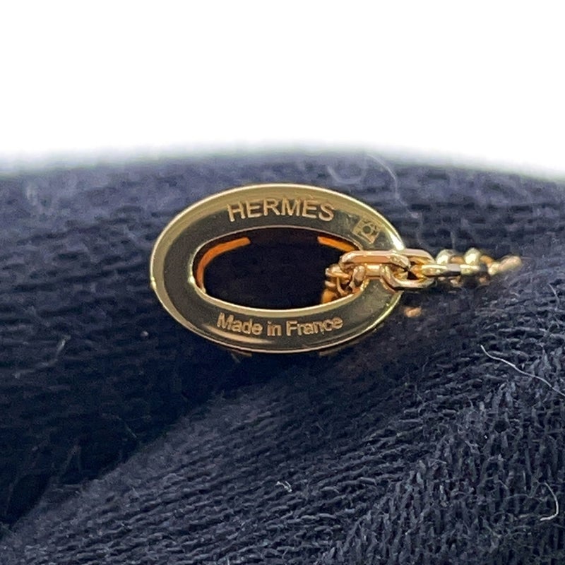 エルメス ネックレス ミニ・ポップアッシュ ブラック/ゴールド金具 HERMES アクセサリー ポップH