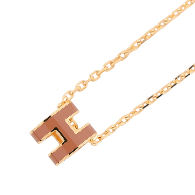 エルメス ネックレス ミニ・ポップアッシュ ニューゴールド/ゴールド金具 HERMES アクセサリー ポップH