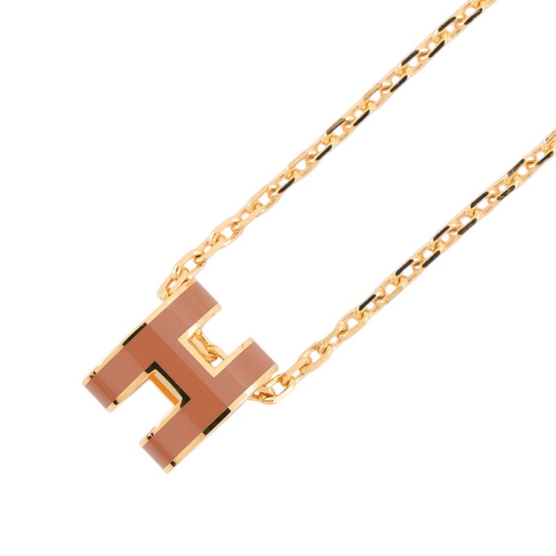 エルメス ネックレス ミニ・ポップアッシュ ニューゴールド/ゴールド金具 HERMES アクセサリー ポップH