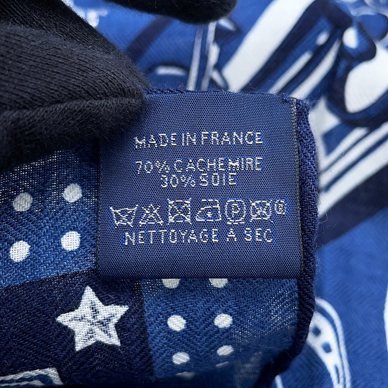 エルメス スカーフ カレH65 シュヴァル・パンク・バンダナ CHEVAL PUNK BANDANA HERMES カシミヤ シルク 2024春夏