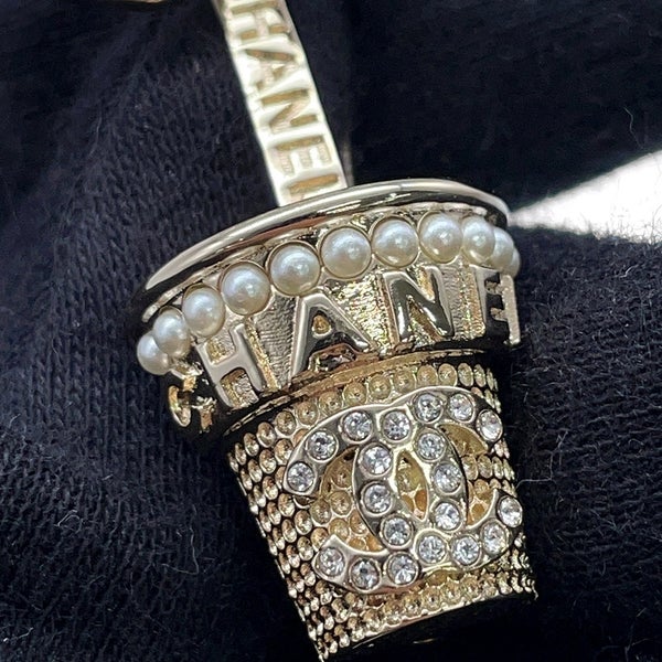 シャネル ブローチ フラワー ココマーク ラインストーン フェイクパール B23S CHANEL アクセサリー