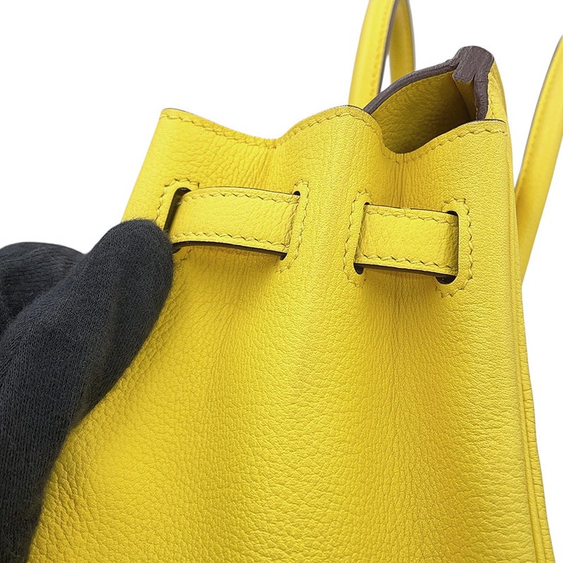 エルメス バーキン25 ジョーヌナプル/シルバー金具 トリヨンノビーヨ D刻印 HERMES Birkin ハンドバッグ