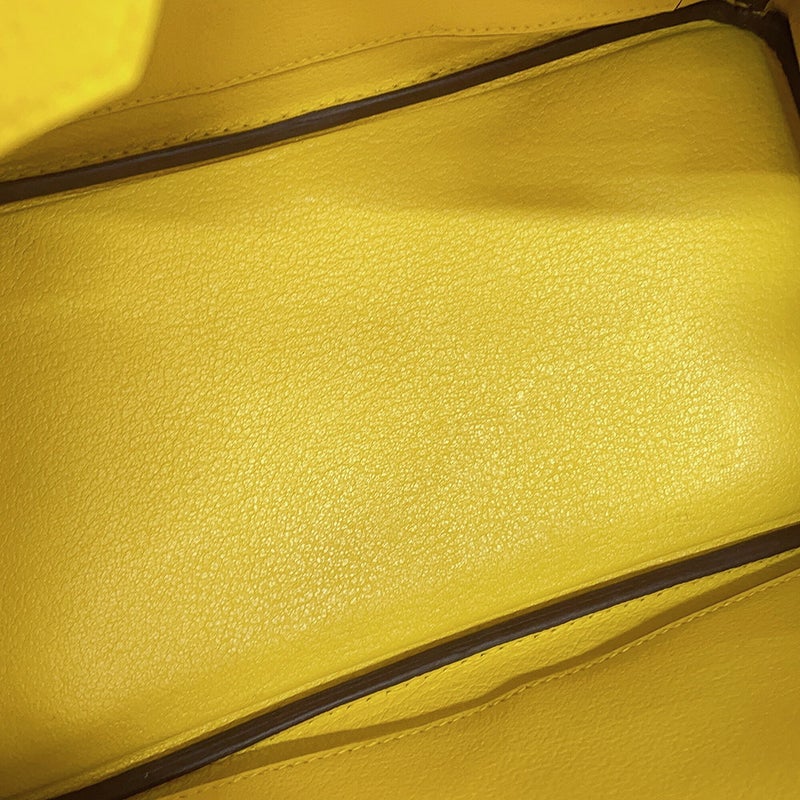 エルメス バーキン25 ジョーヌナプル/シルバー金具 トリヨンノビーヨ D刻印 HERMES Birkin ハンドバッグ